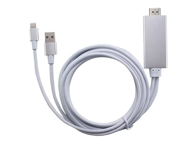 Cáp Apple Lightning to HDMI 1,8m + USB sạc